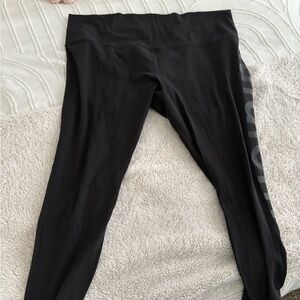 Lululemon align leggings with branding on the leg